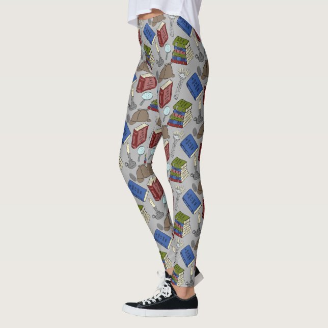 Leggings Para los lectores Misteriosas Novelas Libros Patte (Izquierda)