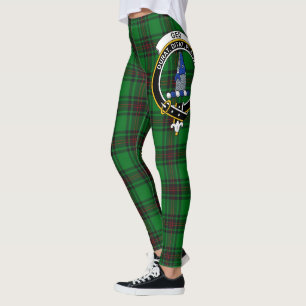 Leggings para mujeres con tartán Crest Ged del cla
