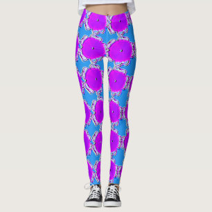 Leggings para mujeres de diseño floral multicolor