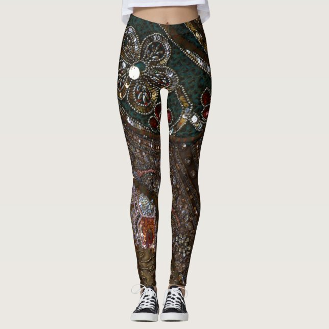 Leggings para mujeres de la dama de India (Anverso)