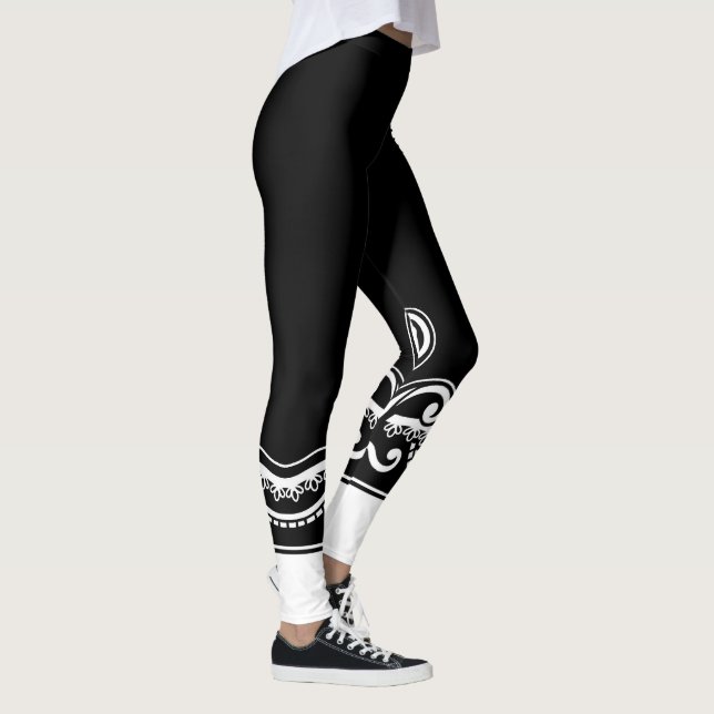 Leggings para muñecas barrocas - Elegancia blanca  (Derecha)