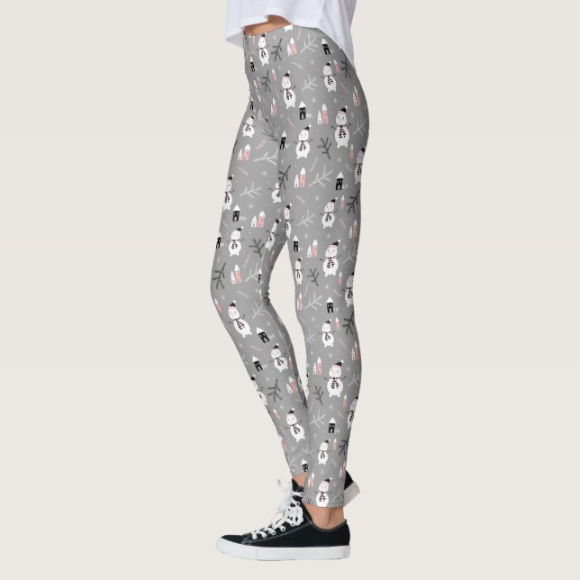 Leggings para navidades Snowmen (Izquierda)
