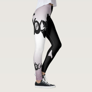 Leggings para yoga negro con corte