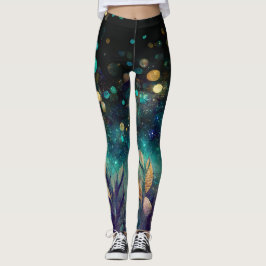 Leggings Paracaídas del Mar del Océano Azul
