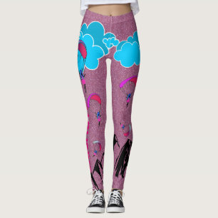 Leggings Paragliding rosado del polvo del duendecillo