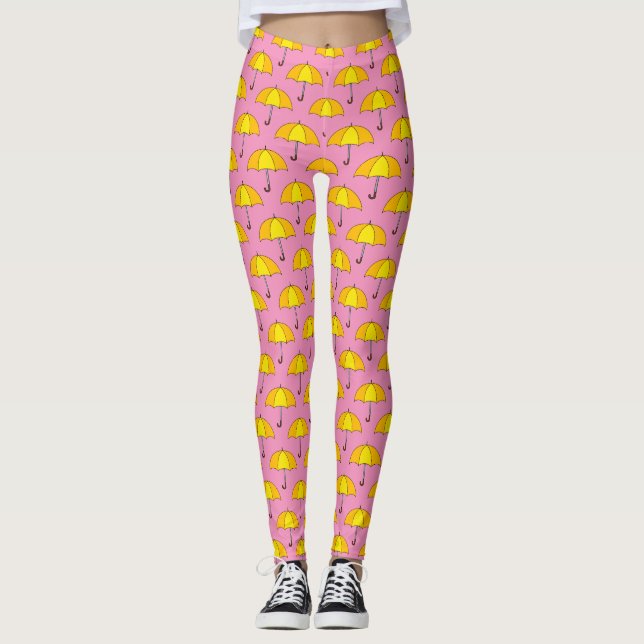 Leggings Paraguas amarillo (Anverso)