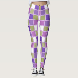 Leggings Paraíso marrón y morado