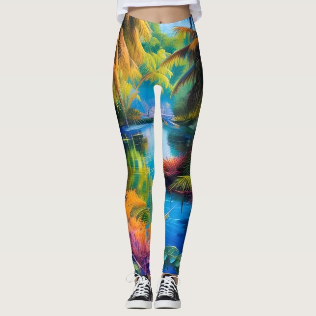 Leggings Paraíso tropical II (Anverso)