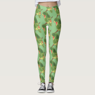 Leggings Parakeet verde tropical Thunder_Cove