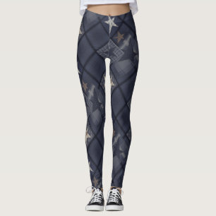 Leggings Parche azul