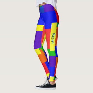 Leggings Parche de arcoiris resistente a la textura de la t