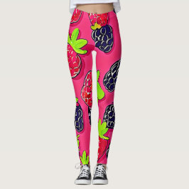 Leggings Parche de Berry: diseño dulce