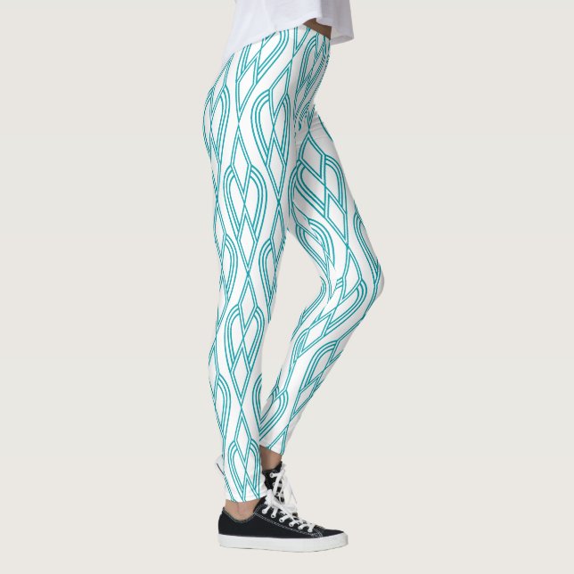 Leggings Paredes de flores Art Deco (Derecha)