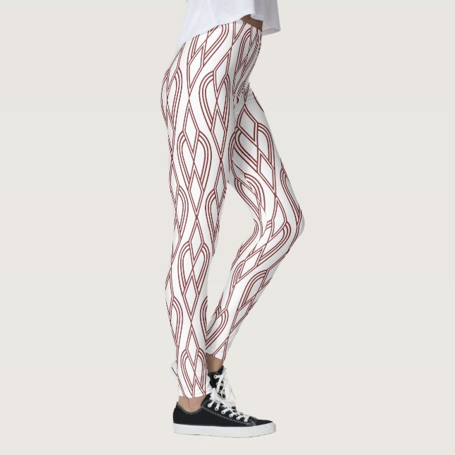 Leggings Paredes de flores Art Deco (Derecha)