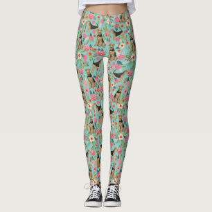 Leggings Paredes florales de Airedale Terrier