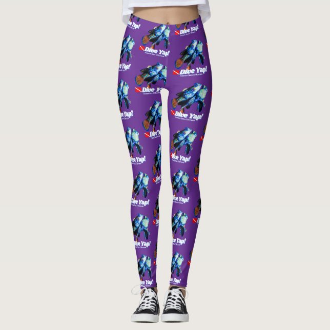 Leggings Pareja de peces mandarín lindos (Anverso)