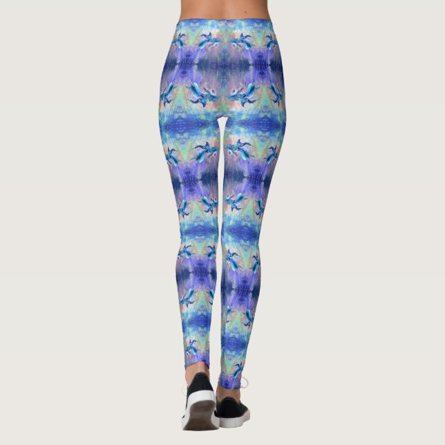 Leggings Pareja de piernas delfines (Reverso)