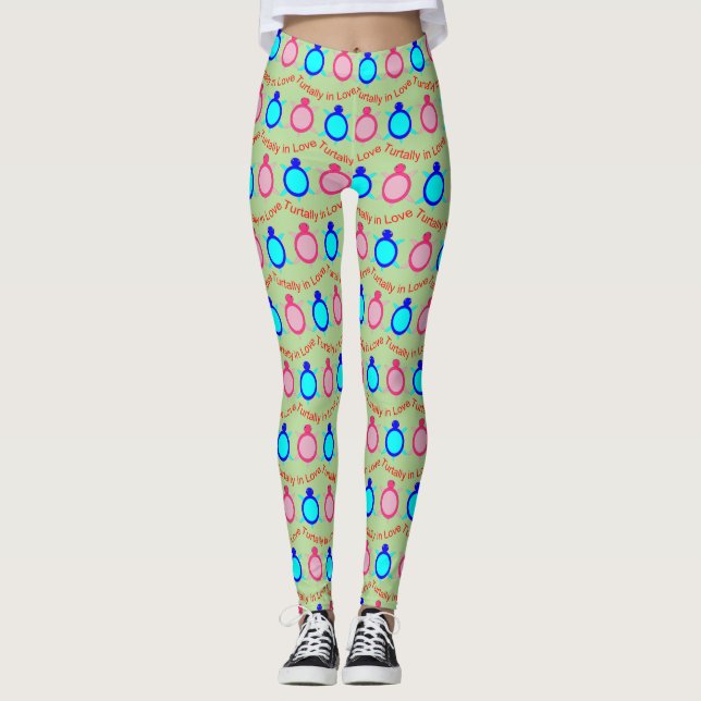 Leggings Pareja De Tortuga Cuta (Anverso)