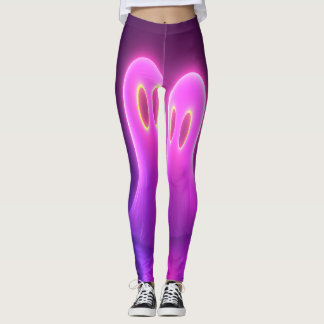 Leggings Pareja fantasma Kawaii — Espíritus de amor neones