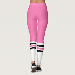 Leggings Paro de tubo de equipo rosa de fitness