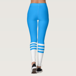 Leggings Paro del tubo azul del equipo de fitness