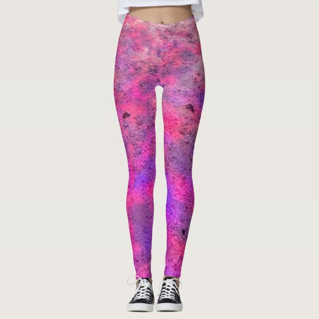 Leggings Pasión por los patrones rosados (Anverso)