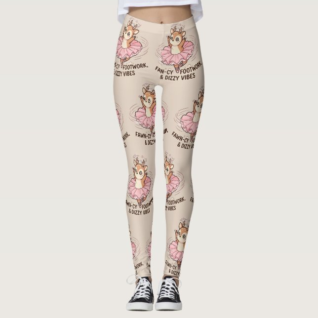 Leggings Pasos de Ciervo Mareado (Anverso)