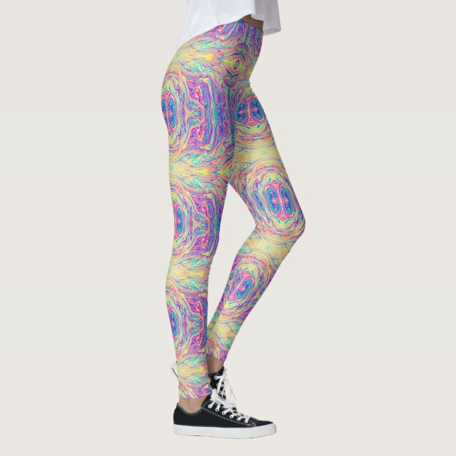 Leggings Pastel Aceite de arcoiris Lámina Leyendas Van Life (Derecha)