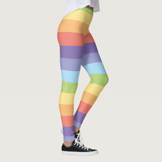 Leggings Pastel arcoíris rayales Orgullo Gay (Derecha)