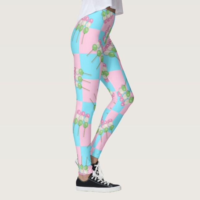 Leggings Pastel azul rosa de las piernas Dango verificadas (Derecha)