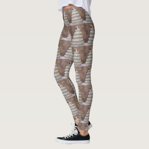 Leggings Pastel Boda Blanco De Cinco Niveles Con Pareja Bri