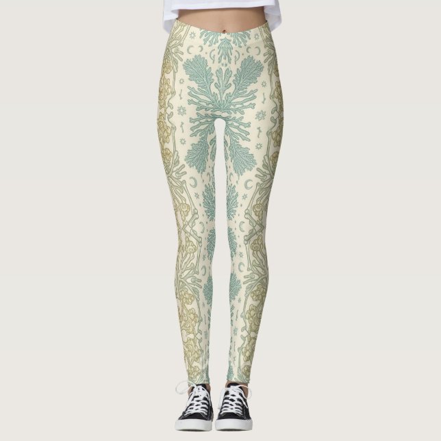 Leggings Pastel Boho Coral Mandala  (Anverso)