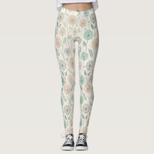 Leggings Pastel Dandelion Dreams - Floral caprichosa (2)