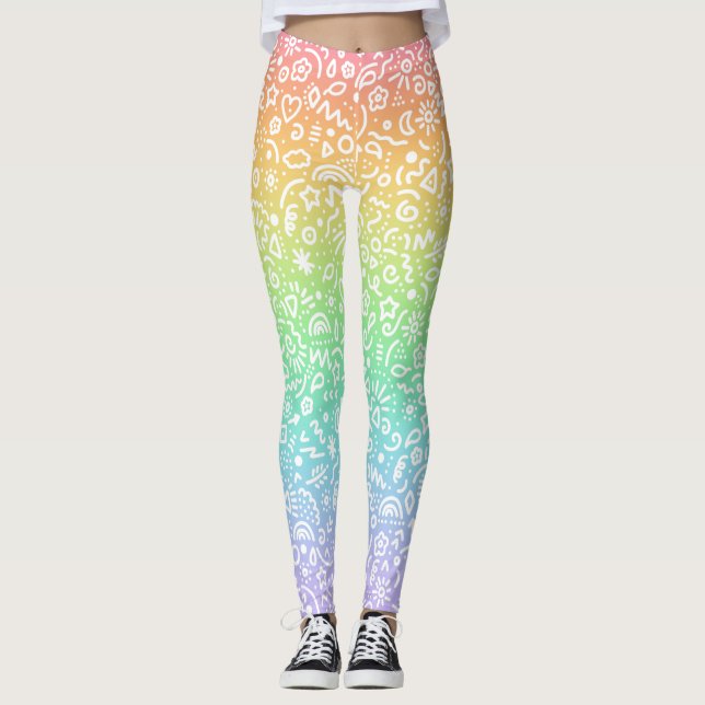 Leggings Pastel de garrapatas (Anverso)