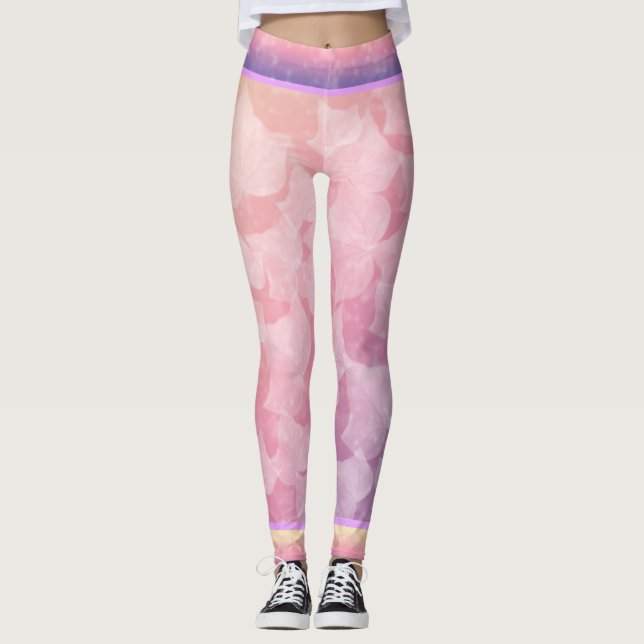 Leggings Pastel de Hiedra de Primavera (Anverso)