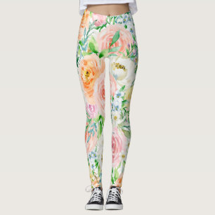 Leggings Pastel de jardín romántico