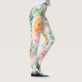 Leggings Pastel de jardín romántico