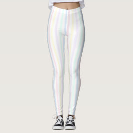 Leggings Pastel de la banda de caramelo Arcoiris