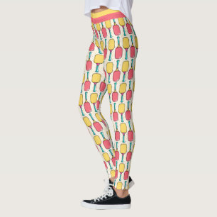 Leggings Pastel de pájaros de bolas con texto personalizado