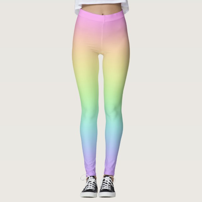 Leggings Pastel de piernas arcoiris (Anverso)