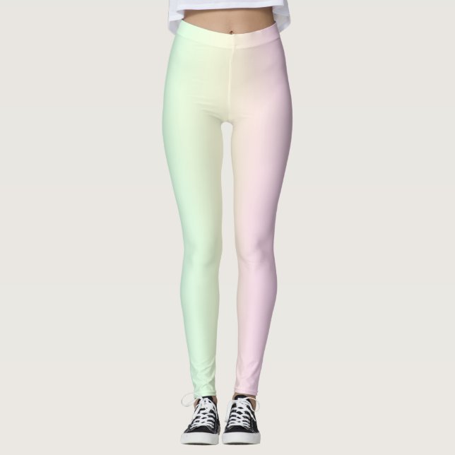 Leggings Pastel de piernas arcoiris (Anverso)