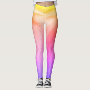 Leggings Pastel de piernas de impresión completa