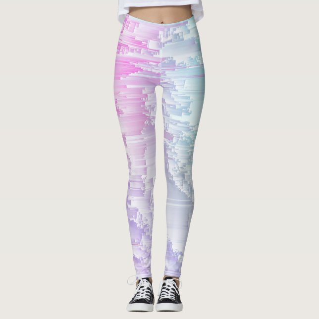 Leggings Pastel Glitch (Anverso)