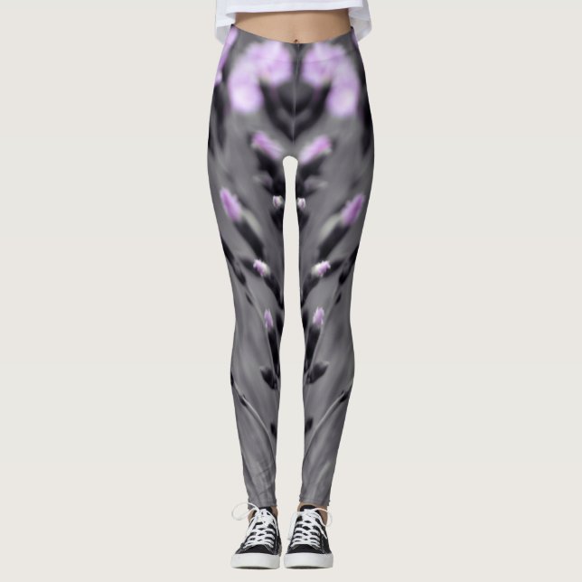 Leggings Pastel Lilac Wildflowers (Anverso)