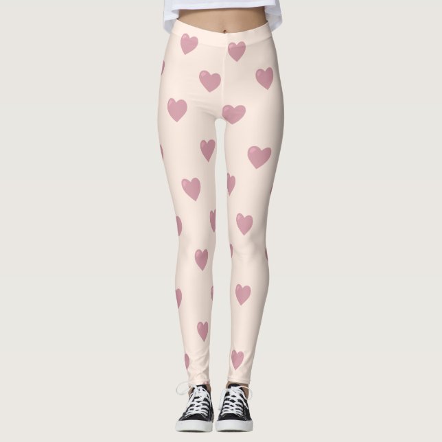 Leggings Pastel Love Hearts (Anverso)
