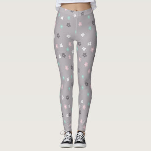 Leggings Pastel minimalista moderno floral