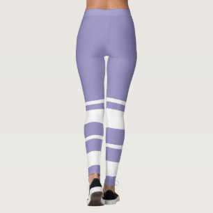 Leggings Pastel Pale Lavender Purple Resumen Arte