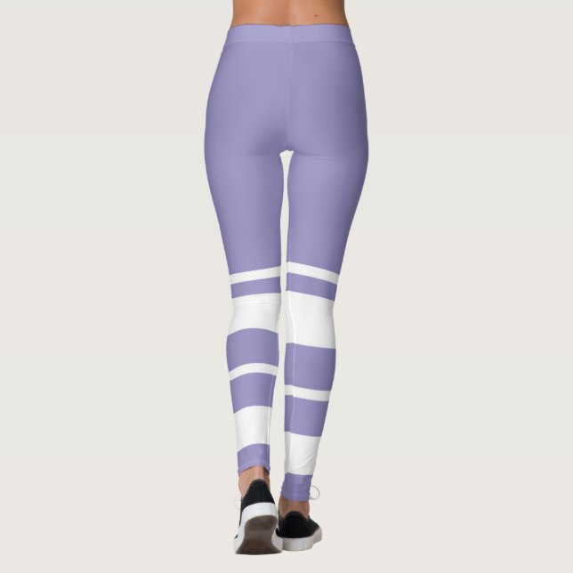Leggings Pastel Pale Lavender Purple Resumen Arte (Reverso)