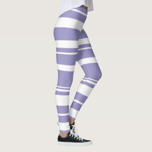 Leggings Pastel Pale Lavender Purple Resumen Arte