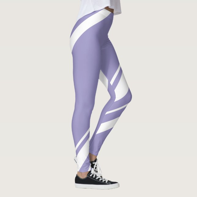 Leggings Pastel Pale Lavender Purple Resumen Arte (Derecha)